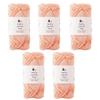 Knitworm Amity Baumwolle 25g Hergestellt in Orange Fein, 5er-Pack, Mittel-Fein, (Ca.. 80m), 100% Baumwolle, Japan, 104.