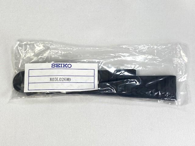 R03L026M9 SEIKO Prospex 20mm Silicone for Via Band, Black, SRPH13P9/ 4R36-10L0 (Ships Nekoposu)