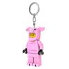 IQ Iconic Piggy Girl Schlüsselanhänger Licht LED Schlüsselanhänger Licht Bausteine Spielzeug Puppe Gelenkige Mini-Figur