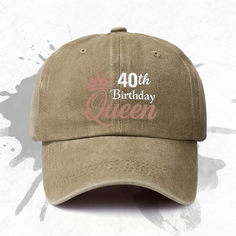 Pc Adjustable Baseball Cap with Th Birthday Design Lightweight Printed Craft WomenS Hat Birthday Party MenS Trendy C