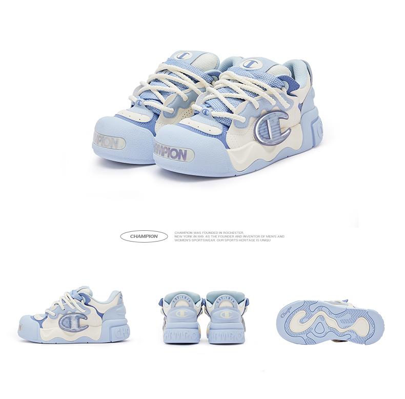 Champion color blocking low top sneakers for sports and casual wear