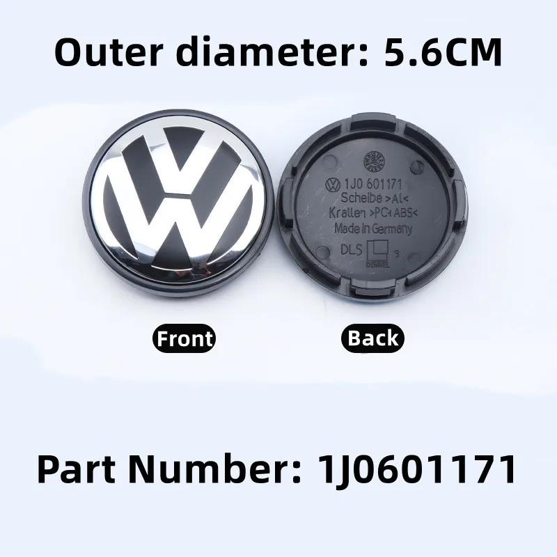 56/58/60/65/66/70/76MM 4pcs Car Emblem Wheel Center Caps Hub Cover Accessories for VOLKSWAGEN GTI Jetta Tiguan Golf POLO Passat