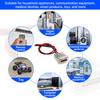 2pinová nabíjecí zásuvka USB typu C 5A se vstupem s LED světlem Plochý napájecí konektor USB-C s pocínovaným měděným koncem ženský konektor