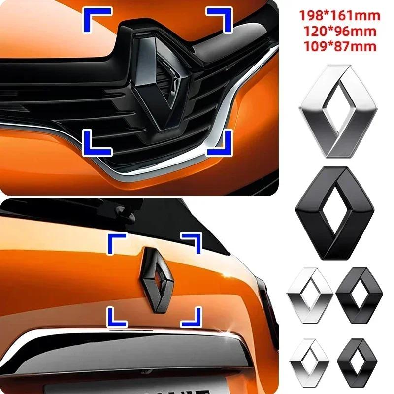 1 piece rear boot badge front grille hood trunk Emblem logo For Renault RS Koleos Captur Talisman Kadjar Megane 2 3 Clio 5 Zoe asd2