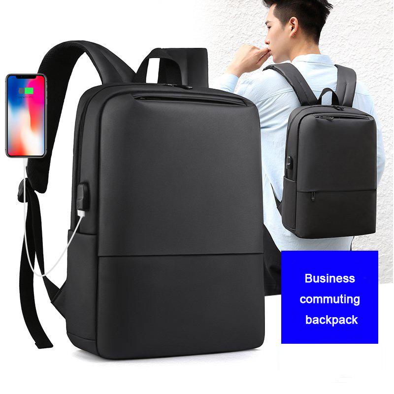 Men's Business Commuter Computer Backpack With Usb Port, Large Capacity Oxford Men's Casual Backpack, Multi-scene Application