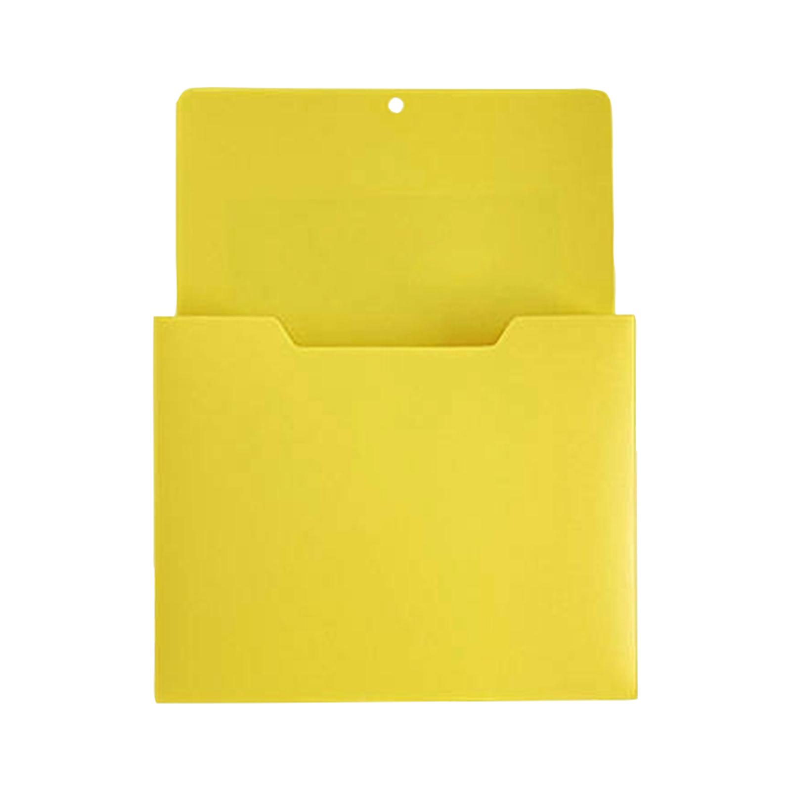 Magnetische Hänge-Aktenbox für Surface, Wandmontage-Aufbewahrung für Dokumente und Post One Size yellow