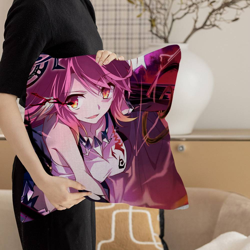 Game No Game No Life Cushion Cover Pillowcase Upholstery Sofa Throw Pillow Home Decor Pillowcas