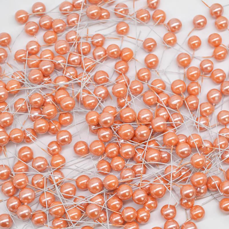 50-300Pcs Pearl Stamens Artificial Flower Small Berries Cherry For Wedding Party Gift Box Christmas DIY Wreath Home Decorations