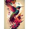 Round Diamond 5D DIY Diamond Painting Bird 3D Embroidery Cross Stitch Mosaic Decoration Gift