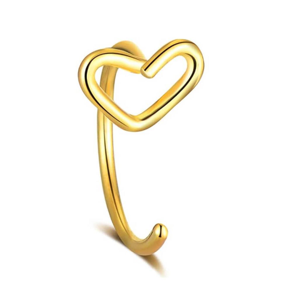 Love Nose Ring 0.8/8 Mm European and American Nose Accessories, Piercing Jewelry, Hot-selling Models