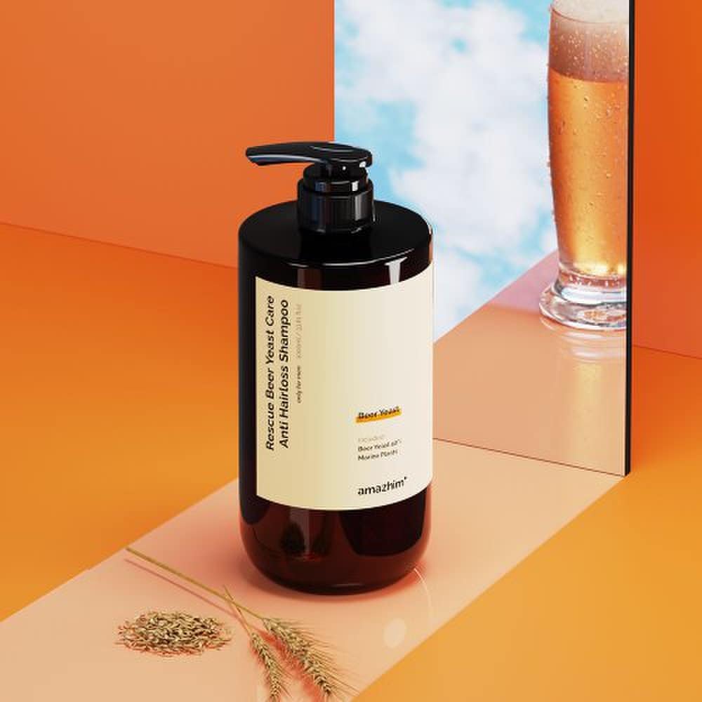 Amazhim Rescue Beer Yeast 40 Scalp Care Шампунь против выпадения волос Большая емкость 1000 мл