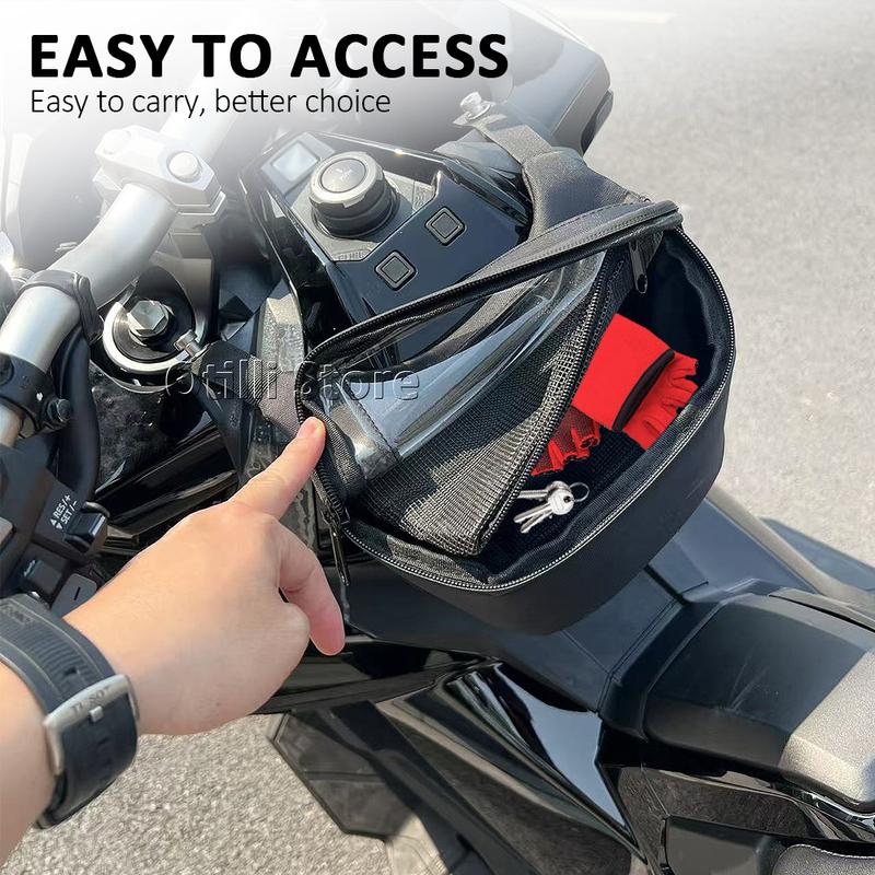 Motorcycle New Scooter Black Tank Bag For Honda X-ADV 750 X-ADV750 XADV750 Storage Pouch Tunnel Bag X ADV 750 2017-2025