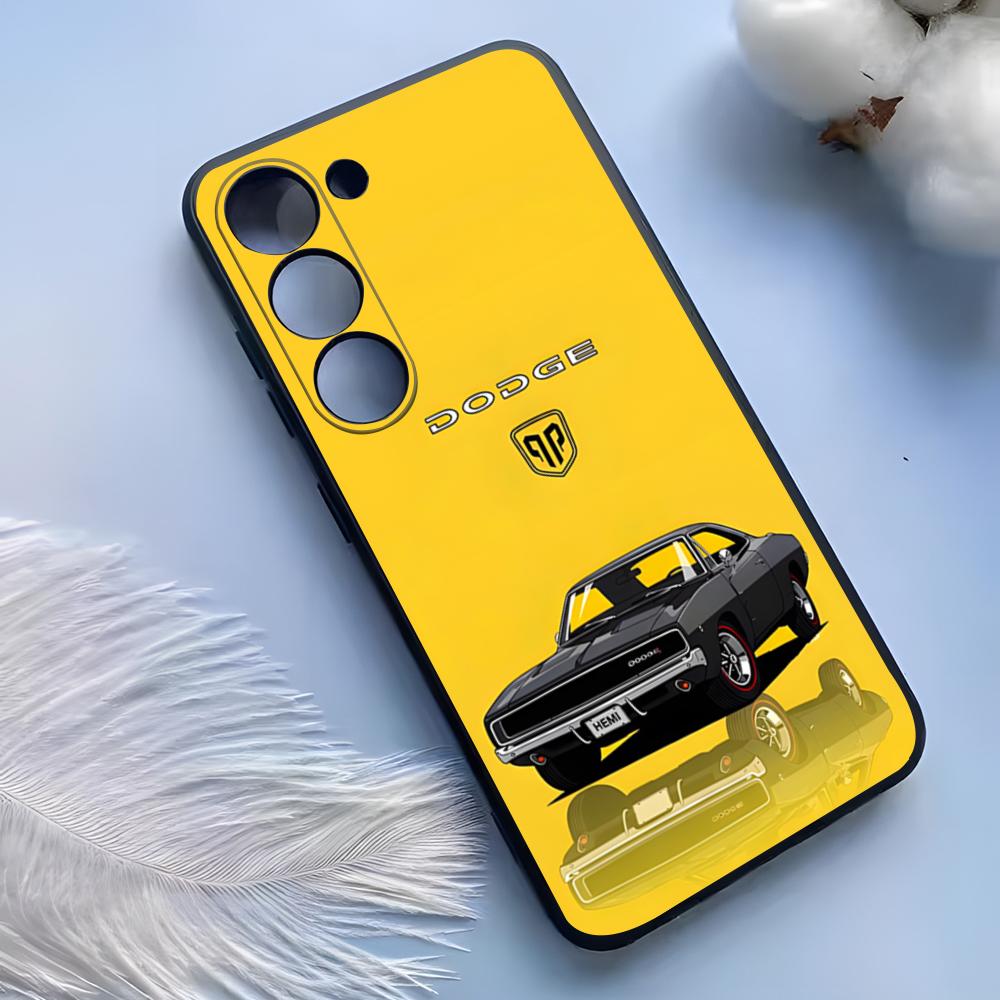 D-dodges Car Phone Case For Samsung S25 Ultra S24 S23 S22 S21 S20 Plus Fe Galaxy A54 A53 A34 A25 Silicone Cover