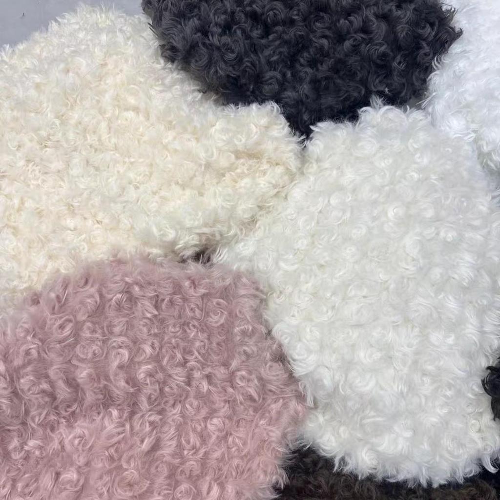 Autumn & Winter Curly Lamb Wool Plush Fabric for Clothing & Doll Packaging Decoration