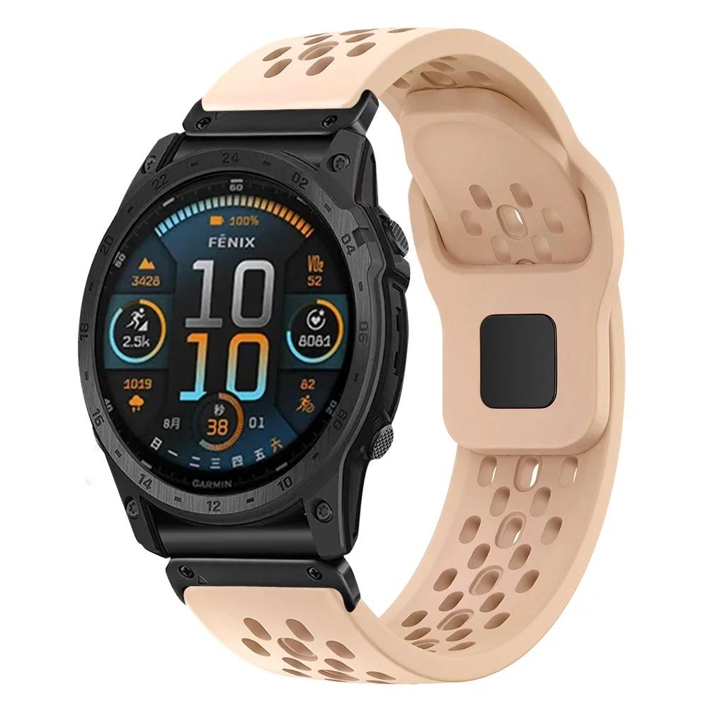 20 22 26mm For Garmin Fenix 8 51mm 7X 7 Pro Fenix 6X 6 5X 5Plus Tactix 7 Quick Fit Sports Silicone Band Forerunner 965 945 Strap