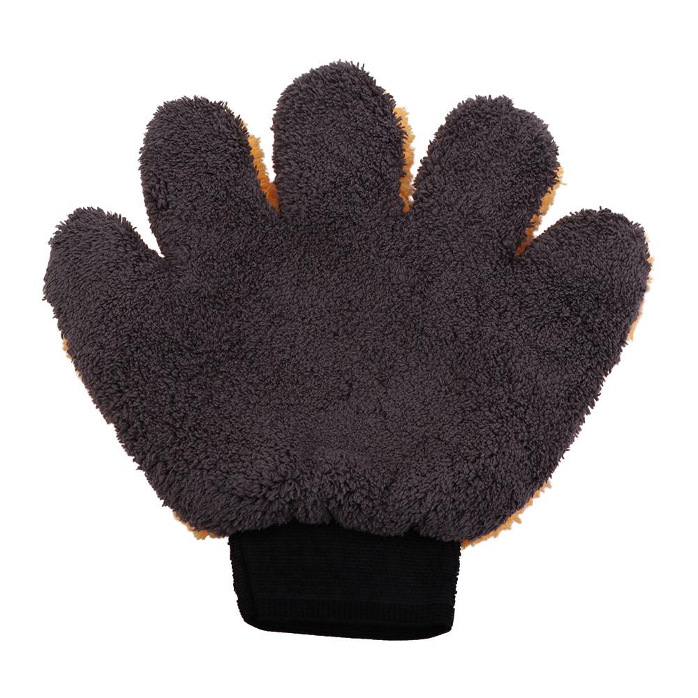 Coral Fleece Cleaning Gloves Soft Absorbent Cleaning Brush Gloves Car Cleaning Brush Auto Cleaning