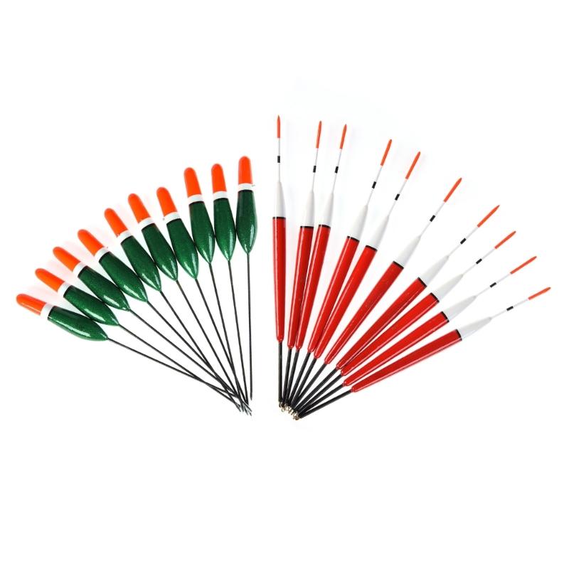 10Pcs Long Tail Fishing Bobber Buoy Paulownia Wood Fishing Floats Tackle Fishing Float Fishing Tackle Accessories