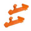 2 Sets Chainsaw Hanger Orange Color Thickened Rubber Coating Heavy Duty Chainsaw Wall Mount Organizer for Garage