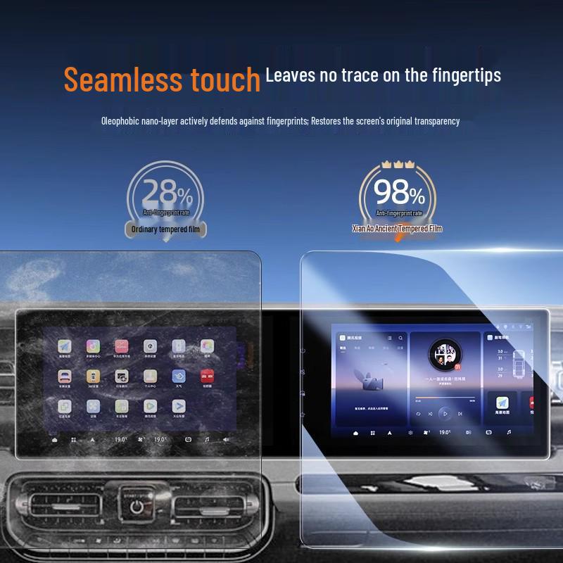 Beijing BJ40 Tempered Glass Screen Protector: Car Navigation Film for 25 Models, 2025 Upgrade