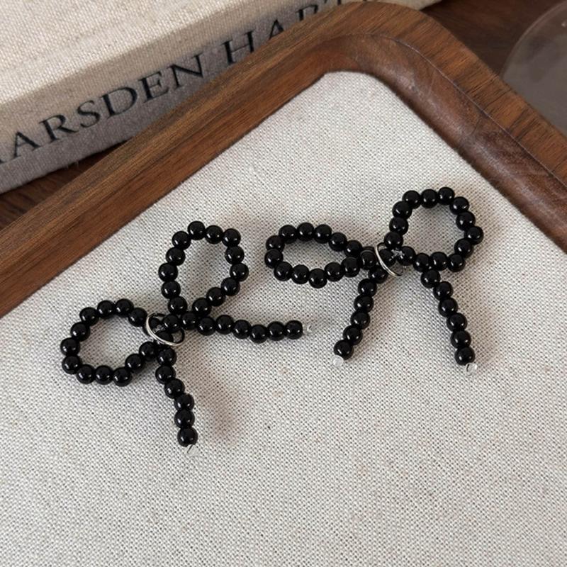 Elegant Pearls Bowknot Shoe Clips Charm Shoes Decoration Adjustable Sizes Fashion Accessory for Women's Footwear