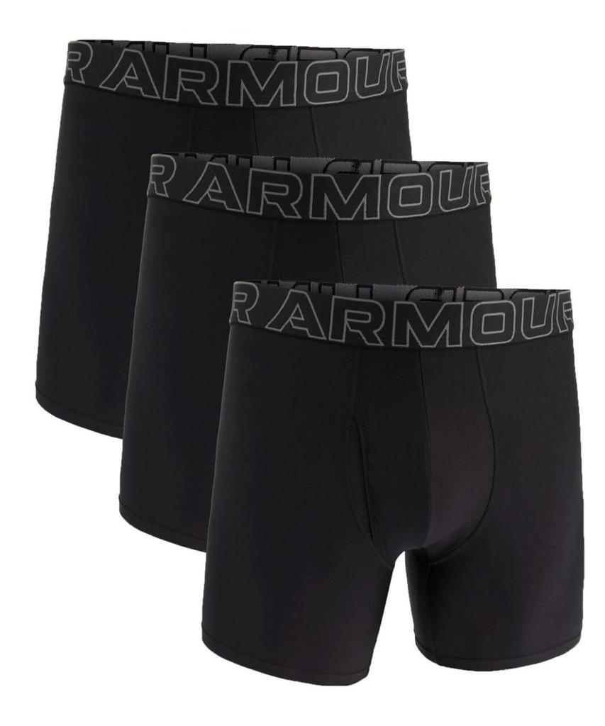 UA Performance Tech 6 Inch Underwear of Black Black Castlerock L [Under Armour] (Set 3)