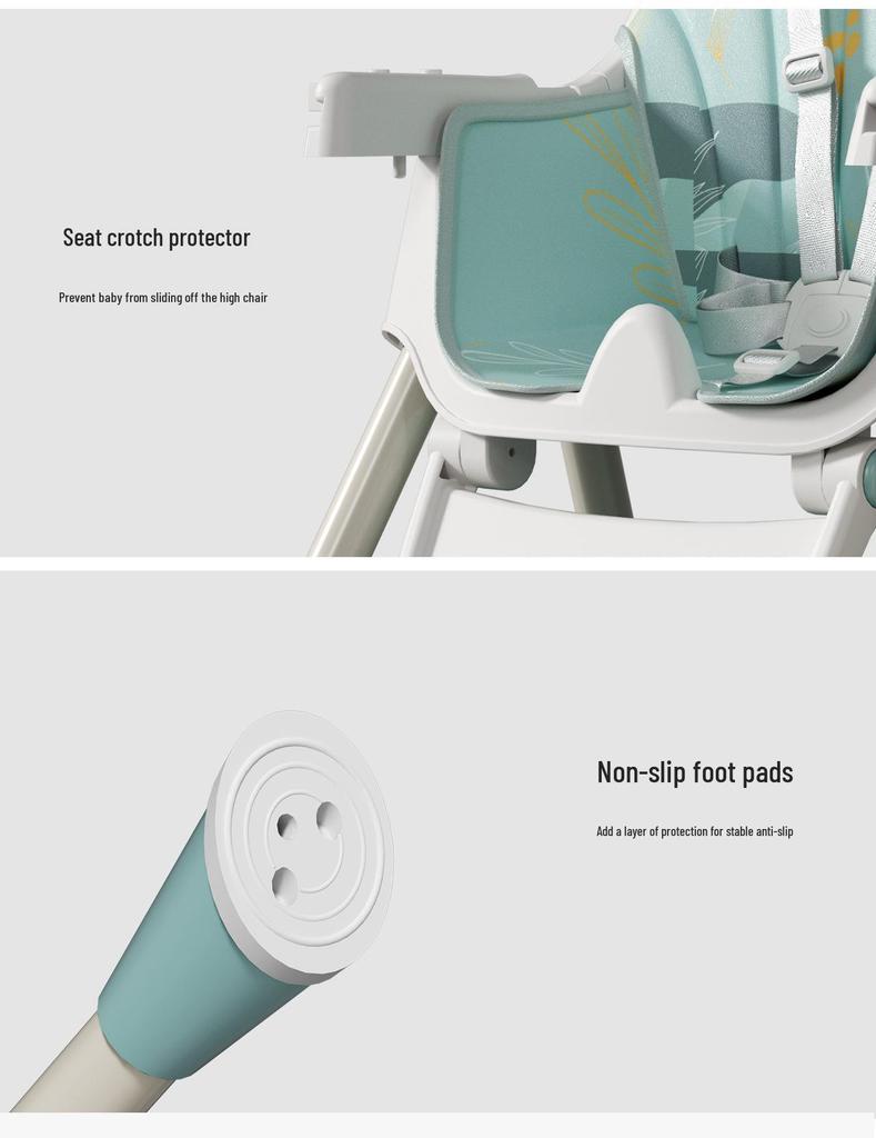 Regulowane Krzesełko dla Dziecka: Krzesełko do karmienia niemowląt i małych dzieci z tacką