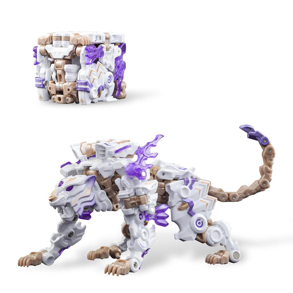 BEASTBOX 52TOYS INFINITYBOX BAIHU Transforming Transforms from Cube To White Highly Articulated Action Transforms Into a Mechanical Beast or No