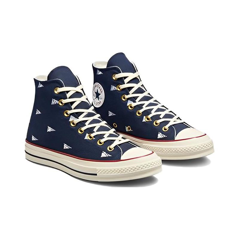 Converse Chuck 70 Nautical Flag High Top Espadrilles Unisex Blue & White