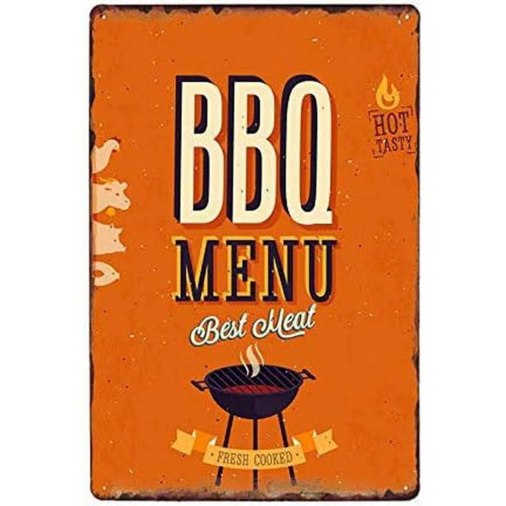 Barbecue BBQ Metal Tin Sign for Cottage 20x30cm