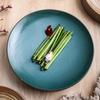 Round Dinner Plate Ceramic Plates Western Dishes Steak Plate Dish Dessert Plates Fruit Salad Bowl Snack Tray Hotel Tableware