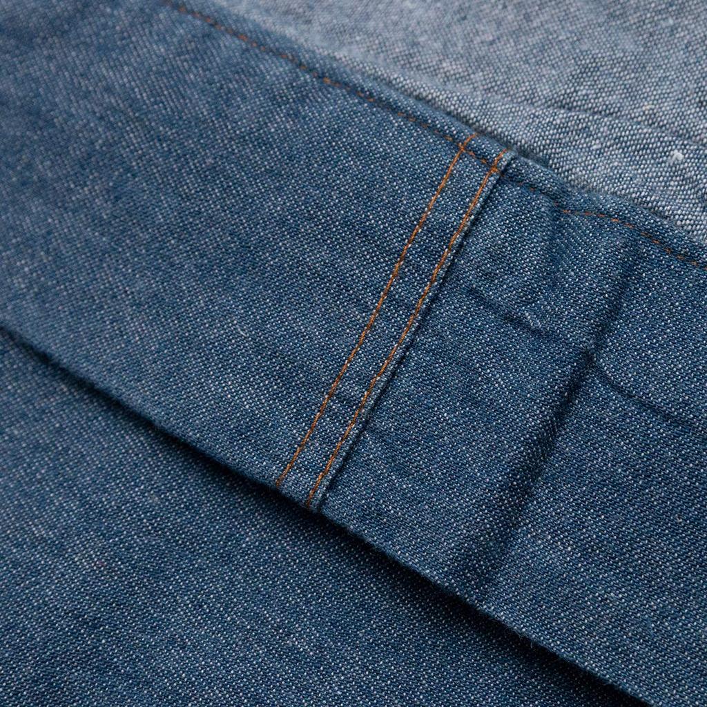 [KYOETSU] [Kyoetsu] Waschbarer Denim-Kimono, einlagig, Damen (L, Hellblau)