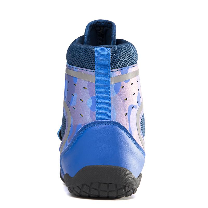 Unisex Boxing Boots High-top Leather Breathable Lightweight Fan Boxing Boots Combat Training Shoe Motorcycle Boots Youth Boxing Shoes
