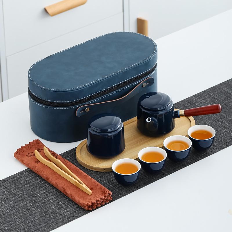 

Ceramic Portable Travel Tea Set Business Bank Real Estate Company Gifts Business Gifts