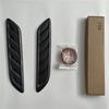 Universal Car Hood Vent Louver Scoop Cover Air Flow Intake Carbon Fiber Look Kit