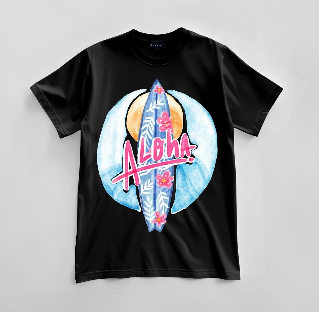 Custom Aloha Spirit Graphic T-shirt Design Unisex Jersey Short Sleeve Tee