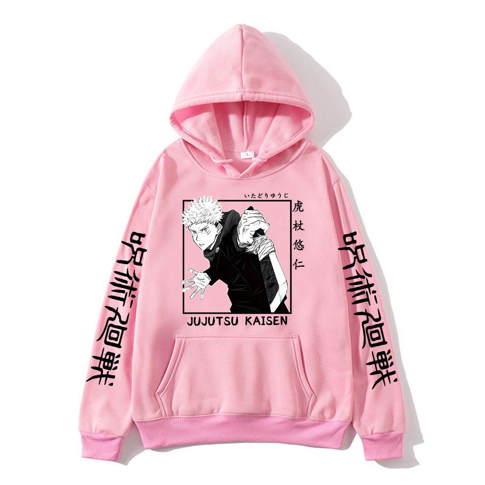 

Худи Юдзи Итадори Jujutsu Kaisen Графические худи Винтажный оверсайз худи с капюшоном Длинные рукава Мужская женская одежда 3XL