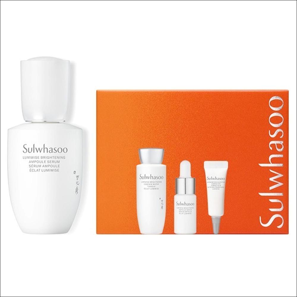 [100% Authentic] Sulwhasoo Snowise Brightening Serum 4-Item Set (30ml) - Premium Korean Luxury Skincare for Radiance 1SET