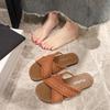 Fairy Wind Flat Bottom Cool Slippers Female Outer Wear 2025 New Spring and Summer Gentle Matching Skirt Versatile Beach One-word Drag