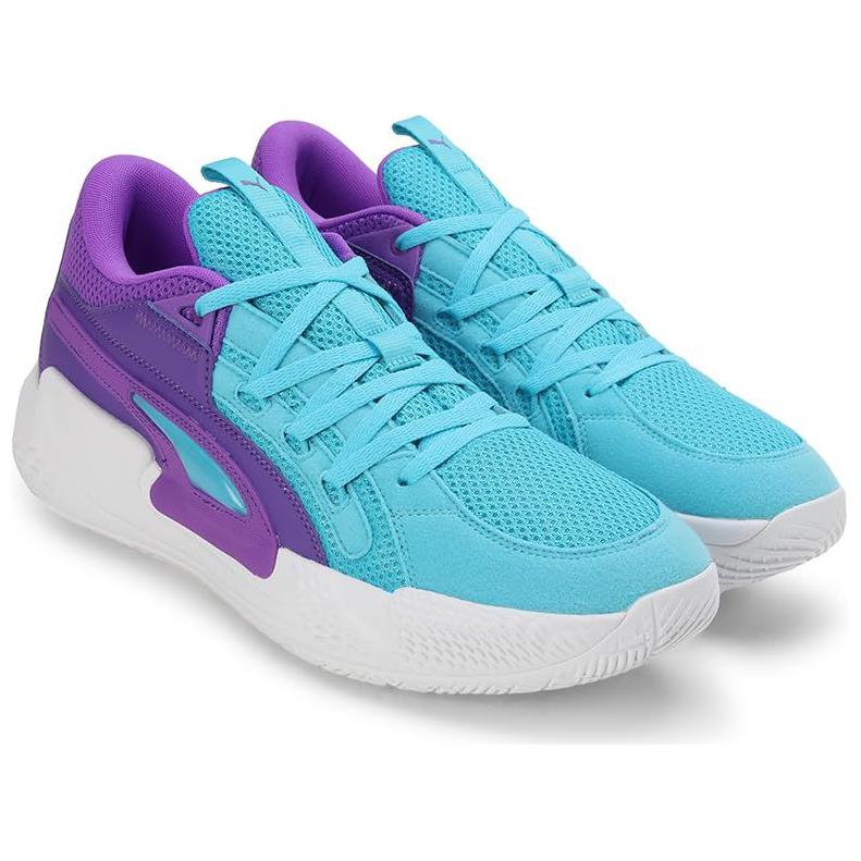Puma Court Rider Chaos Bright Aqua Purple Glimmer Men Sneakers Blue White 379013-06