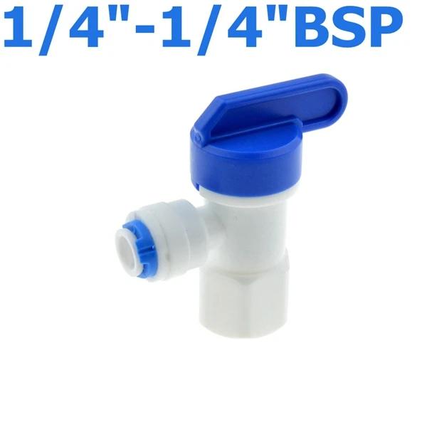 RO Elbow 1/4 3/8 OD Hose 1/4"BSP Female Thread Quick Connect Pressure Tank Plastic Ball Valve RO Water Reveser Osmosis Fitting