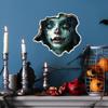 Noctilucent Horror Halloween Girl Face Pattern Home Walls Decoration Stickers