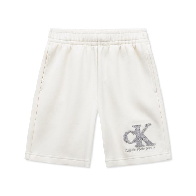 

Calvin Klein Comfortable Knit Simple Logo Shorts Kids Shorts Ivory CK2332010GS-001 S
