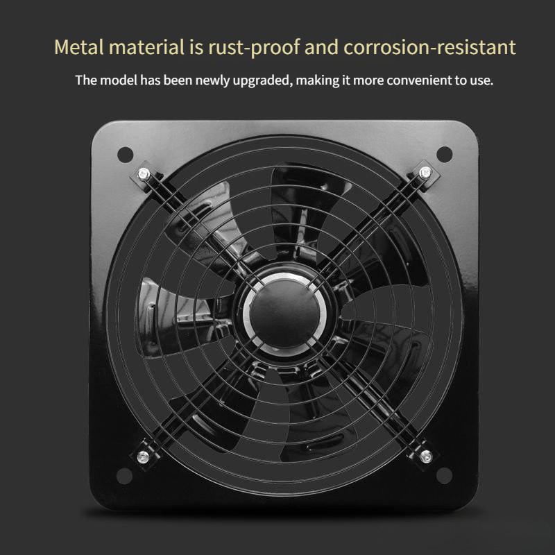 Kitchen Strong Window Ventilator Household Mute Exhaust Fan Rental Room Oil Smoke Exhaust Ventilating Fan