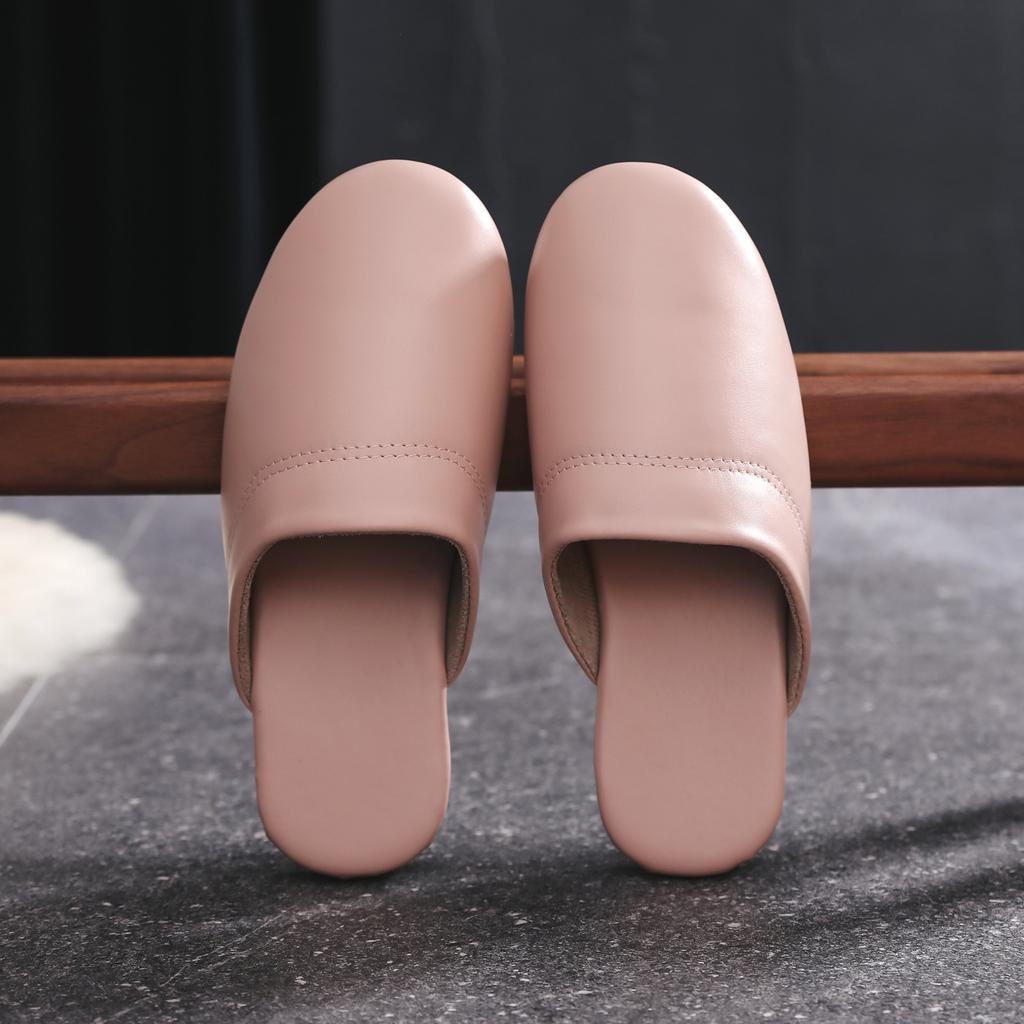 Mote Stor størrelse herre høst hjemmesko unisex ekte skinn tøfler komfortable innendørstøfler flate