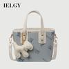 Embossed Butterfly Portable Tote Bag Korean Version Fashion One-Shoulder Messenger Bag Bucket