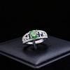 Fashion Jewelry Imitation One Carat Emerald Ruby Ring Women'S Light Luxury Fashion Colored Treasure Women'S Ring
