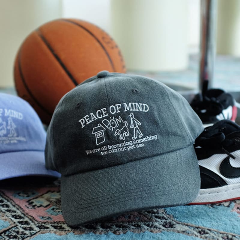 BALLOON FRIENDS MESSY ADVENTURE Peace Of Mind Pigment Ball Cap Black