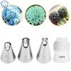 4pcs Stainless Steel Piping Icing Nozzle Pastry Tool Cupcake Head Dessert Decorators Cupcake Tips Baking Accessories #79 #80 #81