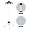 Garment Steamer Rack Aluminium Alloy Standing Garment Hanger Height Adjustable Hanging Ironing Rack for Home Travel