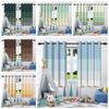 2Pcs Window Curtains Modern Style Simple Plaid Pattern Blackout Drapes Bedroom Living Room Drakening Thermal Insulation Curtain